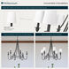 Artemis 6 Light 30 inch Matte Black Chandelier Ceiling Light